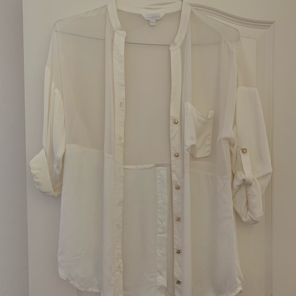 Charming Charlie chiffon top